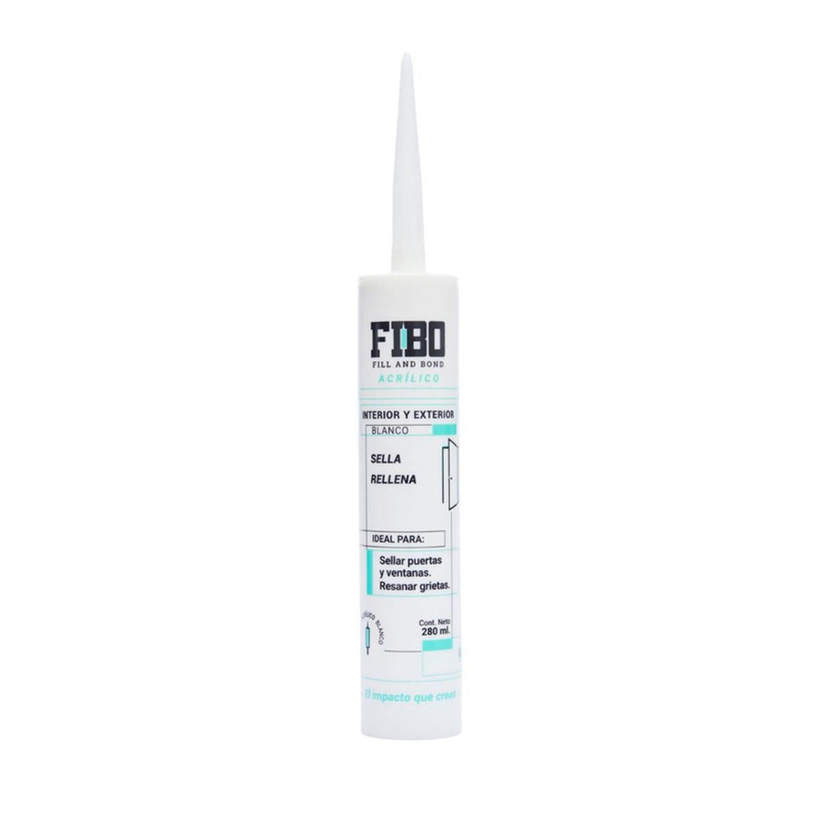 Acrílico Interior y Exterior Blanco Fibo 280 ml Caja 12 Pz - Flash Sales
