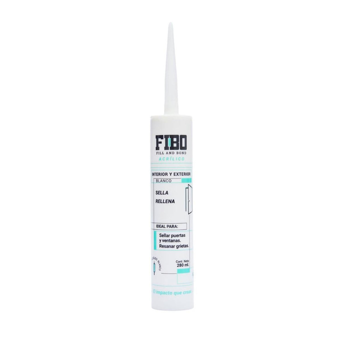 Acrílico Interior y Exterior Negro Fibo 280 ml Caja 12 Pz - Flash Sales