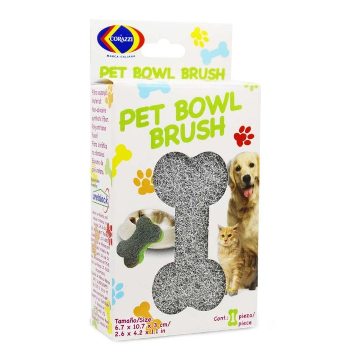 Fibra Esponja Pet Bowl Hueso Corazzi Mascotas 12 Paquetes - Flash Sales