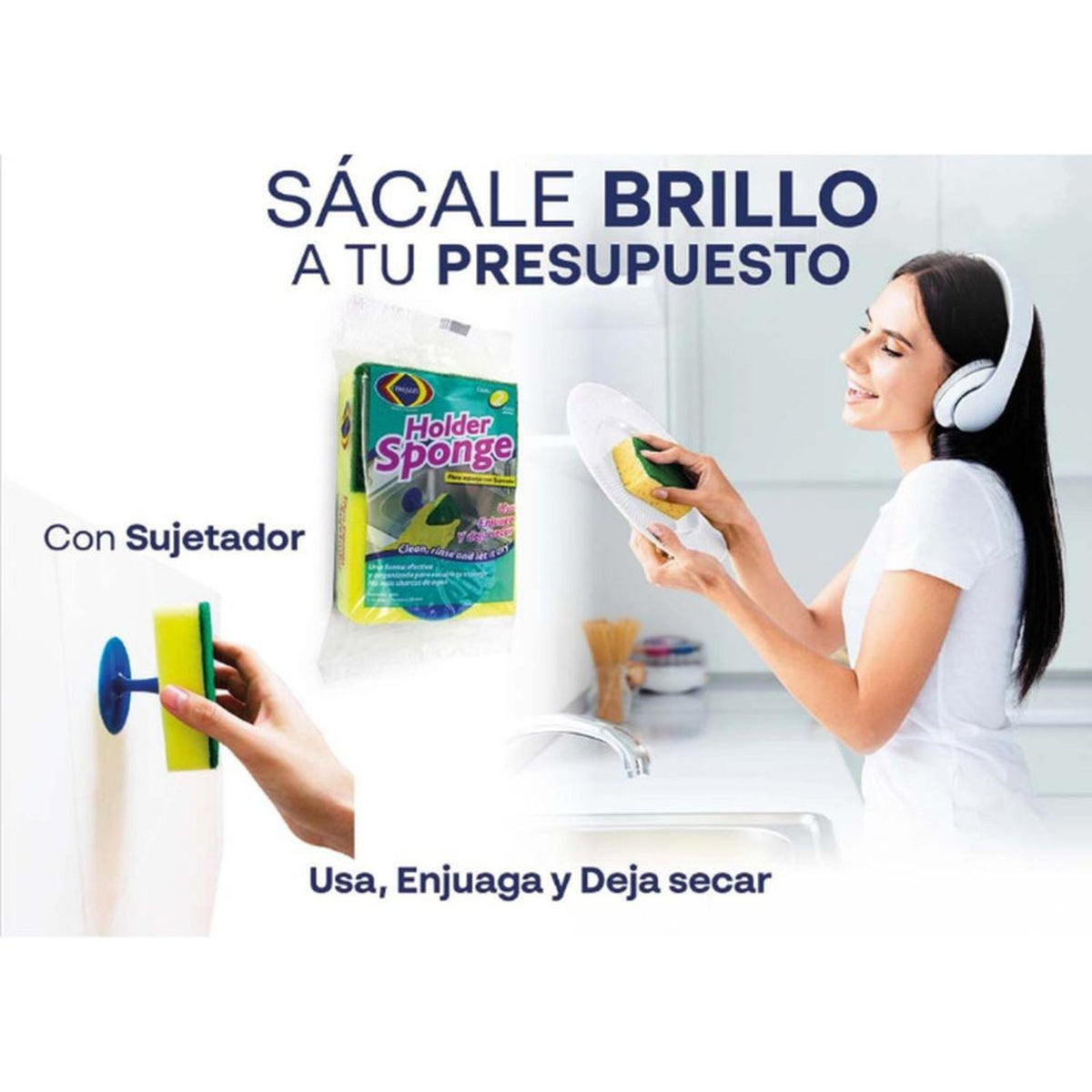 Fibras Esponja Holder Corazzi Con Soportede 12 Paquetes - Flash Sales