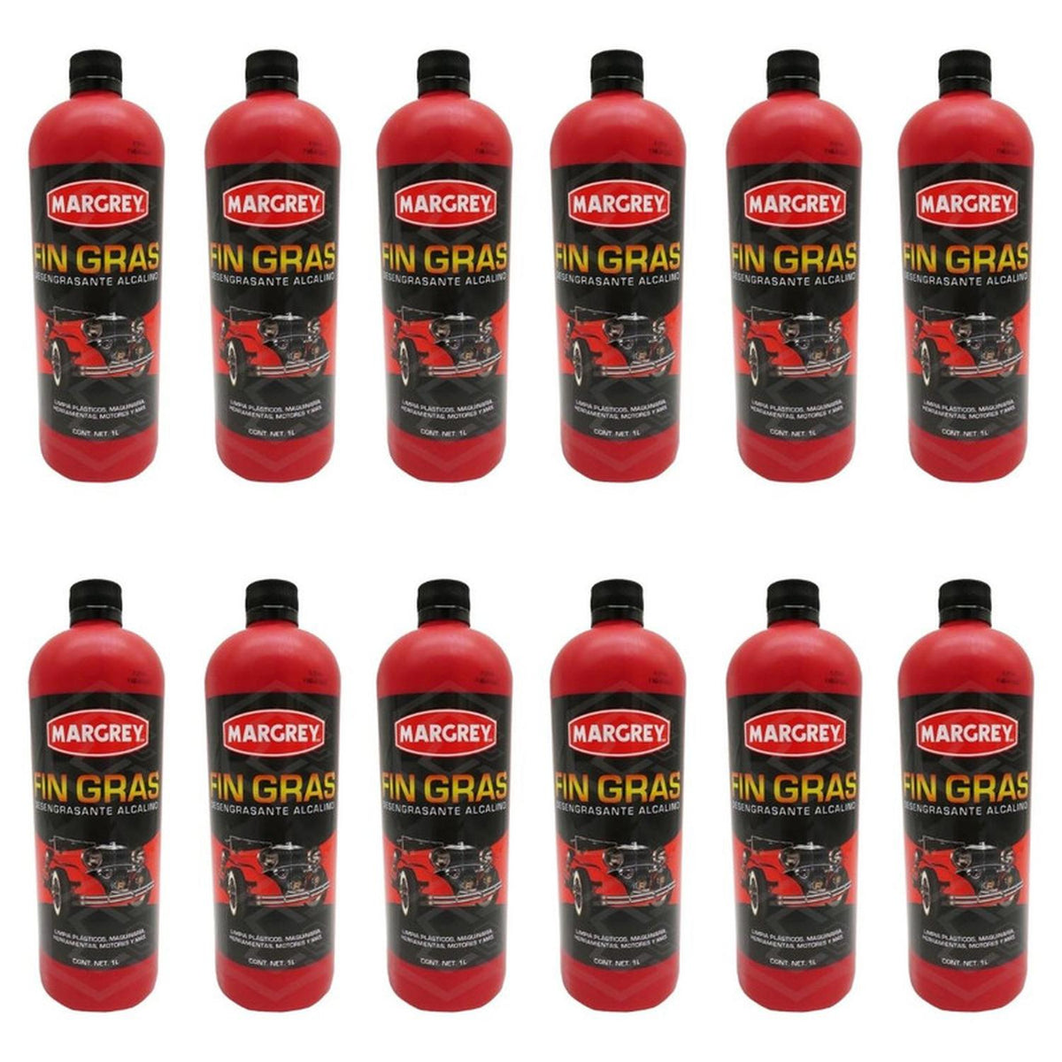 Fin Gras Margrey 1 L Desengrasante Motor Caja 12 Piezas - Flash Sales