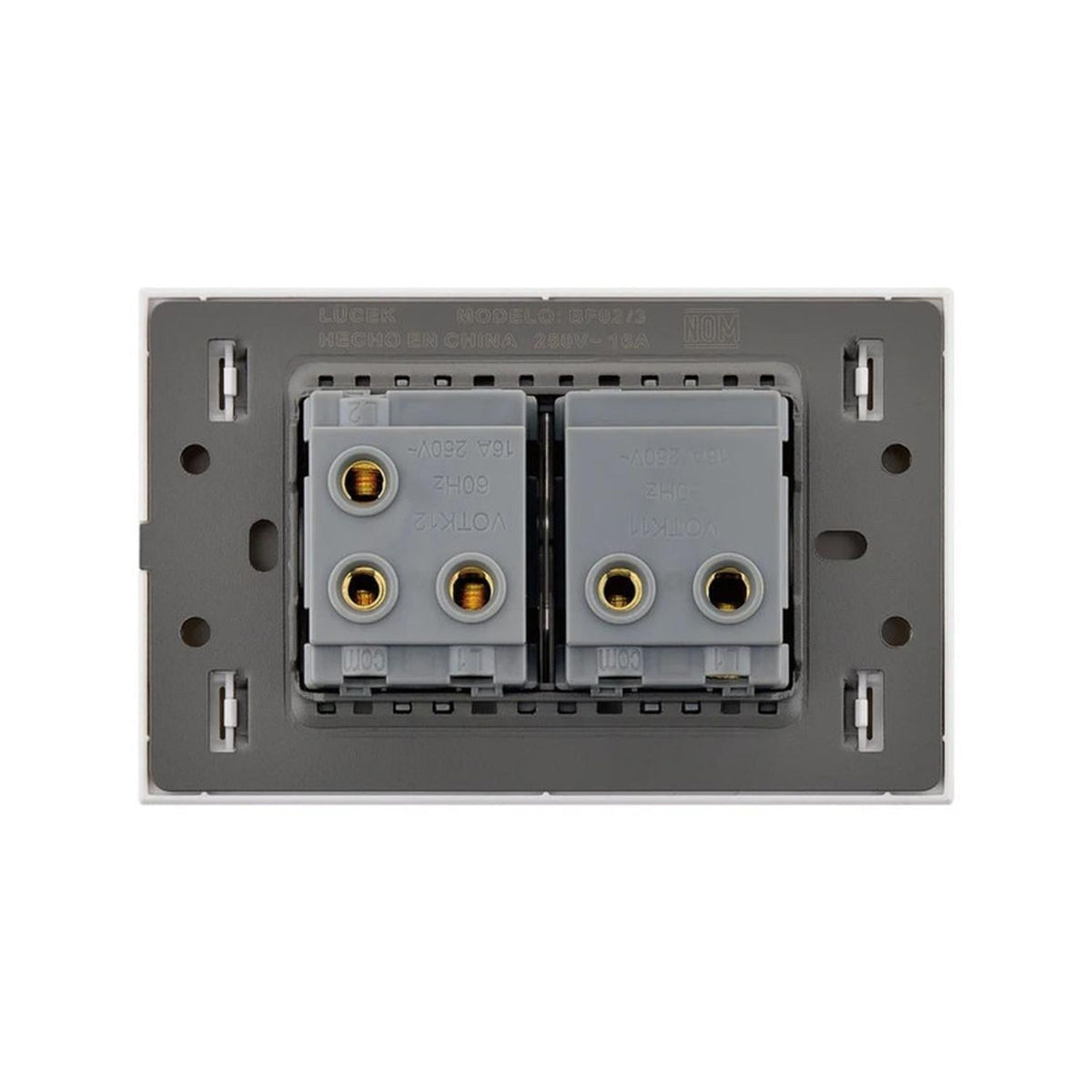 Placa 1 Apagador Sencillo Y 1 De Escalera Lucek Flat Pack 6 - Flash Sales