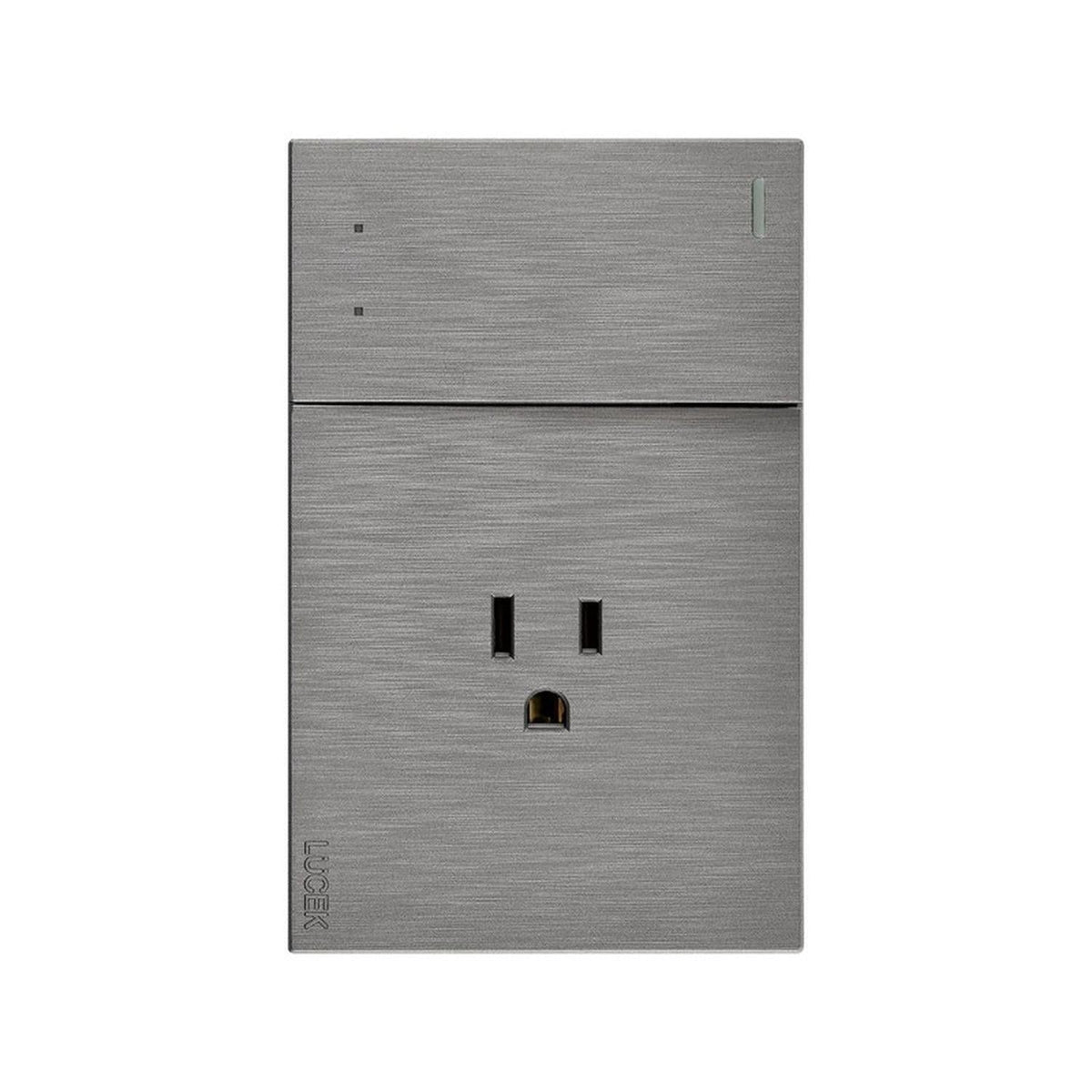 Placa Con 1 Apagador De Escalera Y 1 Contacto Lucek FlatPack 6 - Flash Sales