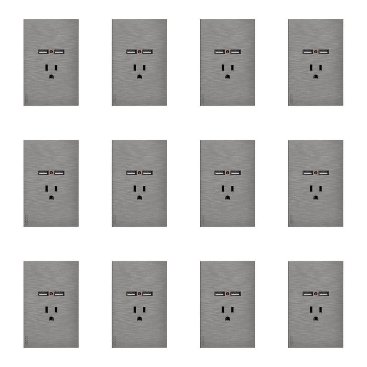 Placa Con 1 Contacto Y 2 Entradas USB Lucek FlatPack 12 - Flash Sales