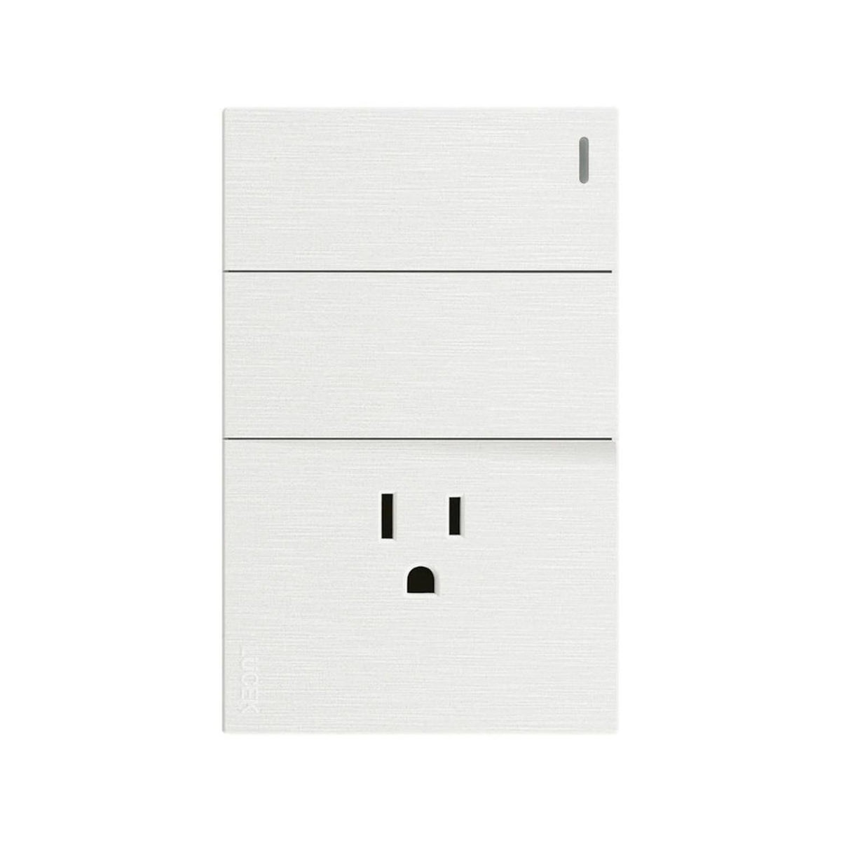 Placa Con 2 Apagadores Sencillos Y 1 Contacto Lucek FlatPack 6 - Flash Sales