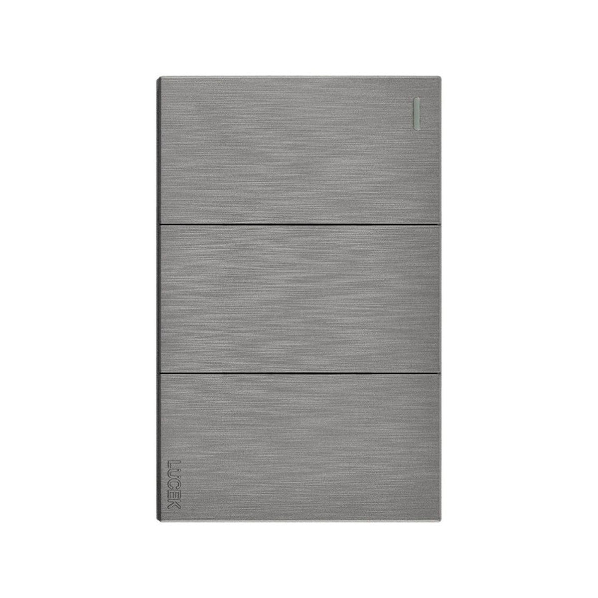 Placa Con 3 Apagadores Sencillos 1 Módulo Lucek FlatPack 6 - Flash Sales