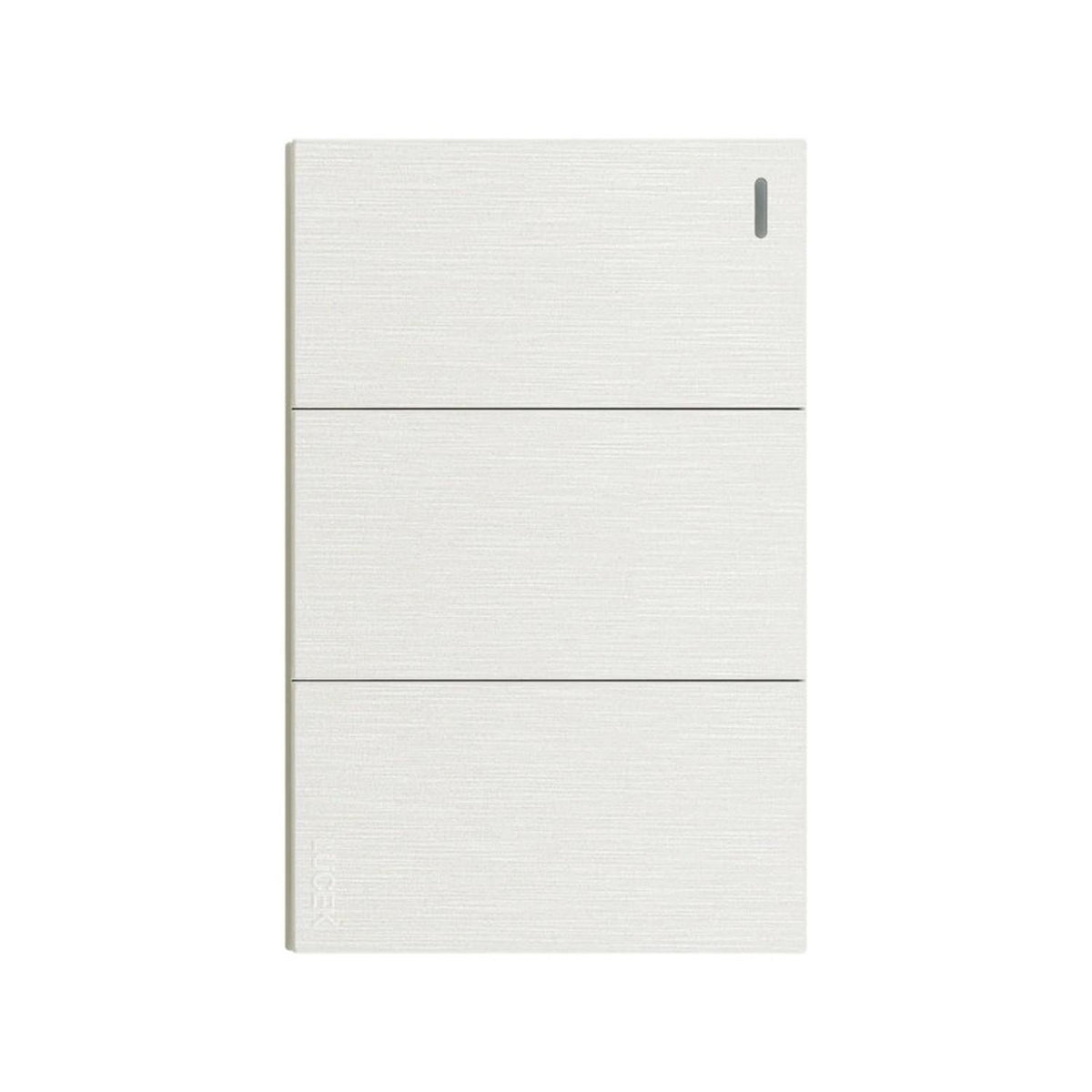 Placa Con 3 Apagadores Sencillos 1 Módulo Lucek FlatPack 6 - Flash Sales