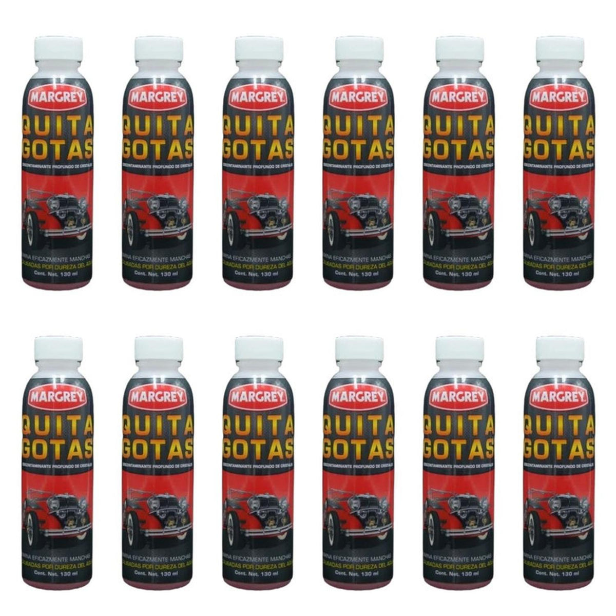 Quita Gotas Margrey 130 ml Limpiador Cristales Caja 12 Piezas - Flash Sales