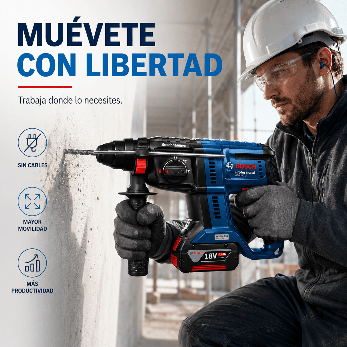 Rotomartillo Perforador Sds Plus Brushless - Flash $ales